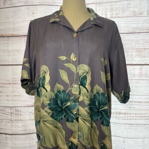 Vintage Tommy Bahama Floral Casual Button‎ Down Shirt